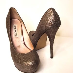 Steve Madden glitter high heels